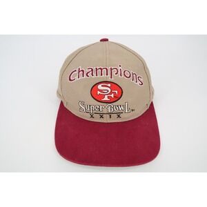 Vintage Logo Athletic Super Bowl XXIX Champions Snapback Hat San Francisco 49ers